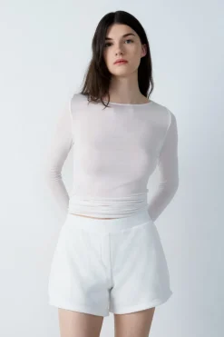 Pantalón corto de forro polar granulado