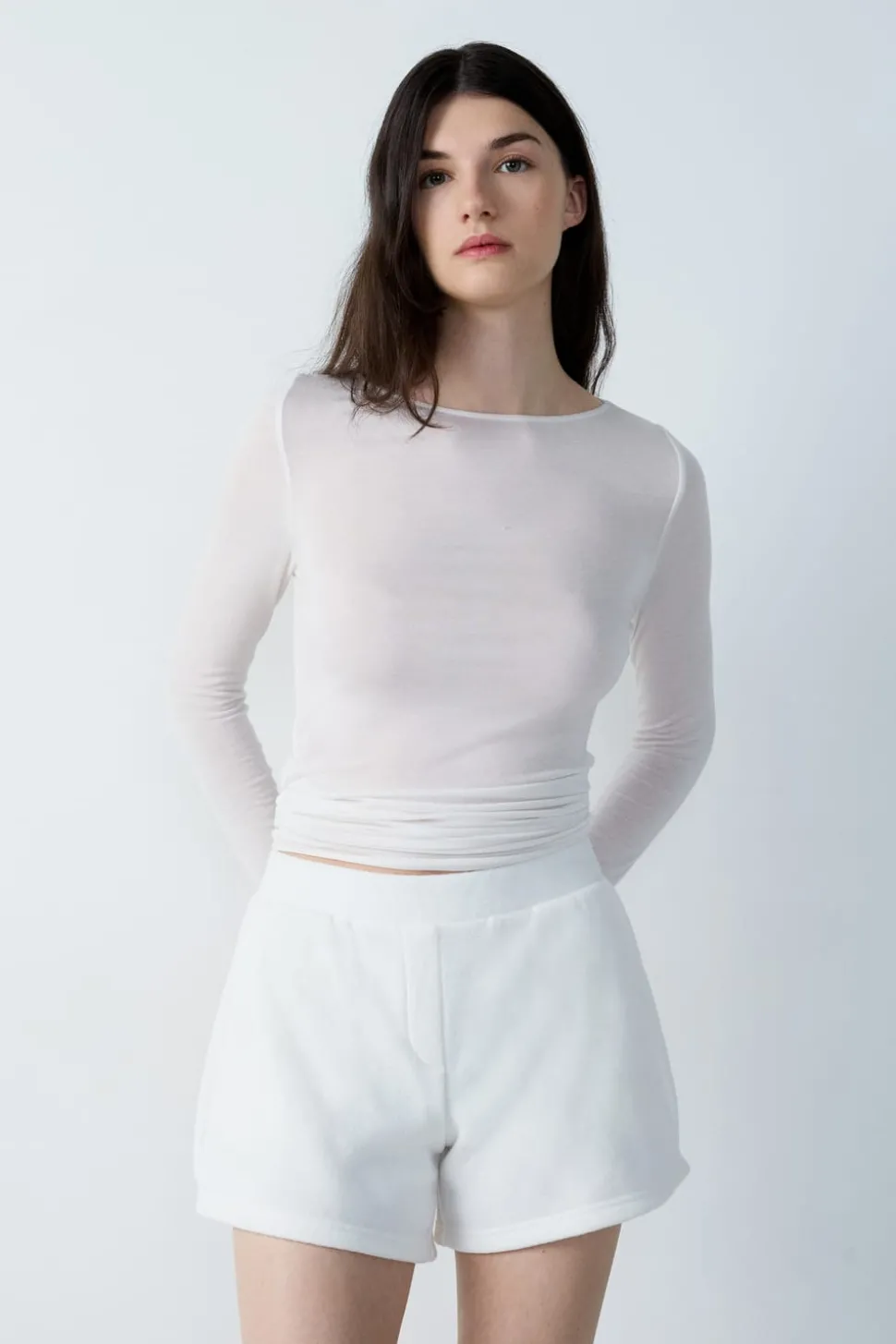 Pantalón corto de forro polar granulado