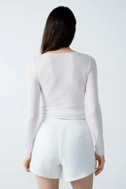 Pantalón corto de forro polar granulado