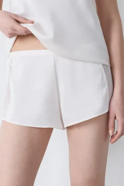 Pantalón corto de pijama de satén