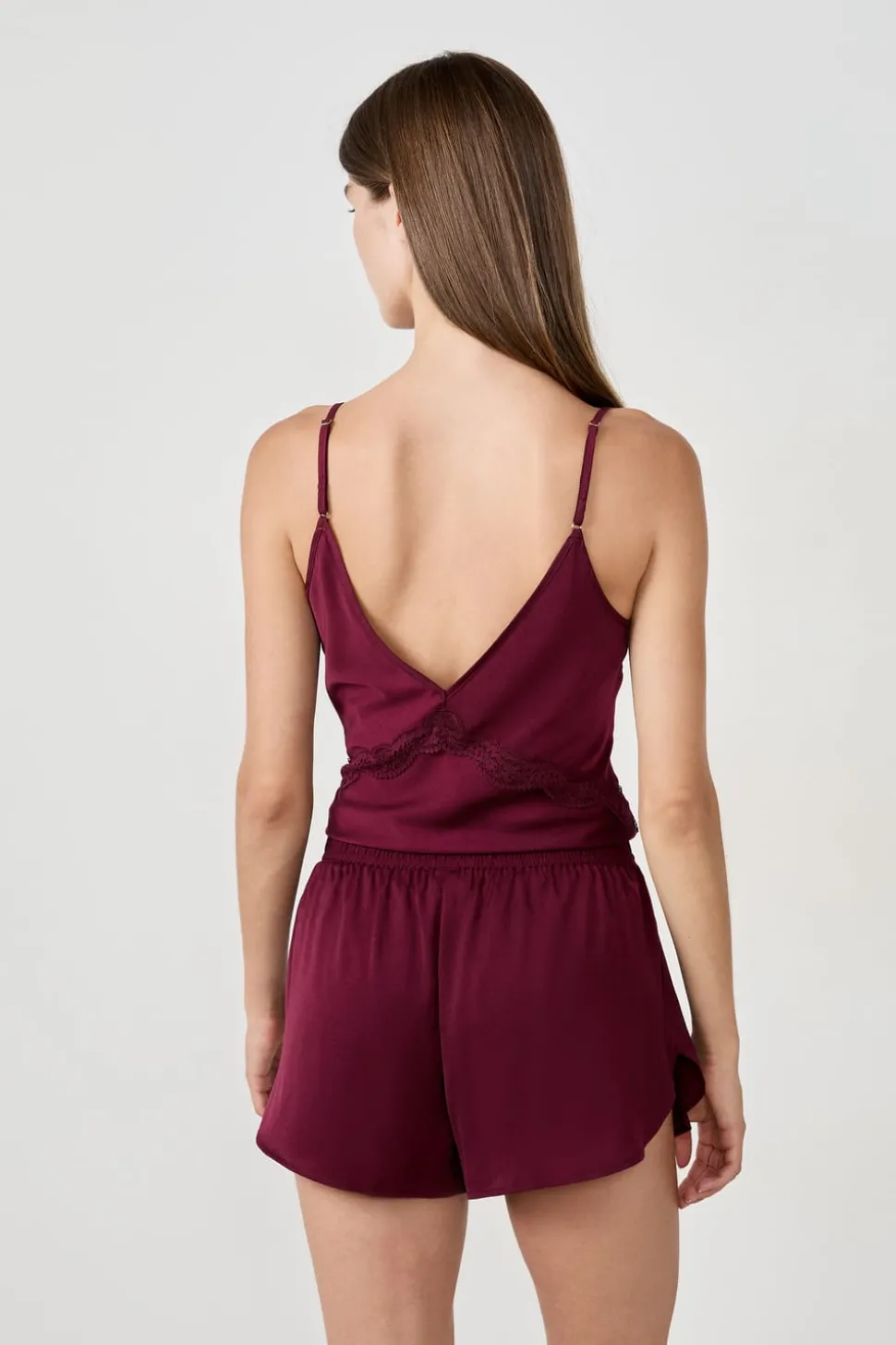 Pantalón corto de pijama de satén