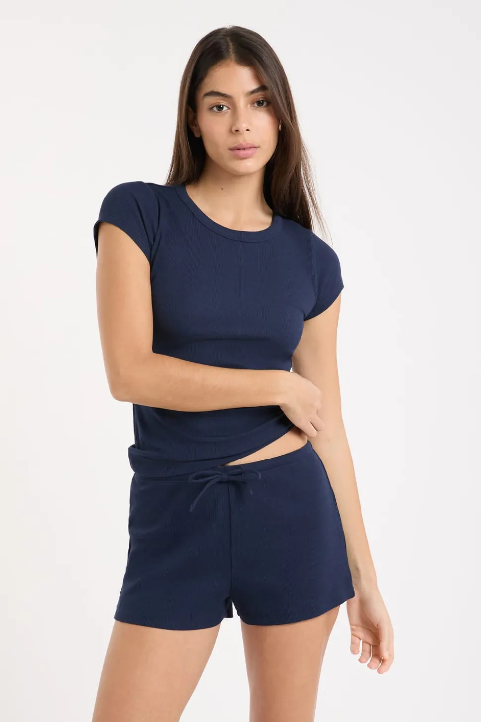 Pantalón corto de pijama de algodón