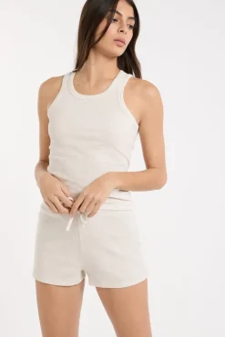 Pantalón corto de pijama de algodón