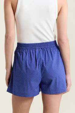 Pantalón corto de pijama estampado con algodón