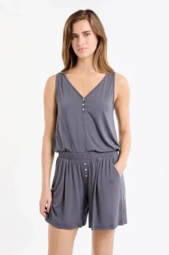 Pantalón corto de pijama liso