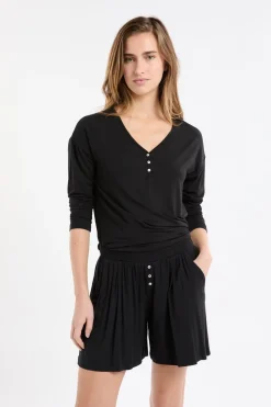 Pantalón corto de pijama liso