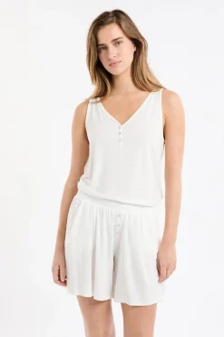 Pantalón corto de pijama liso