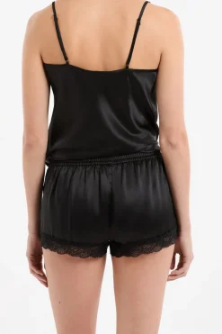 Pantalón corto de seda