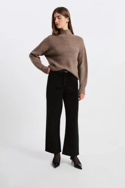 Pantalón de algodón con efecto terciopelo