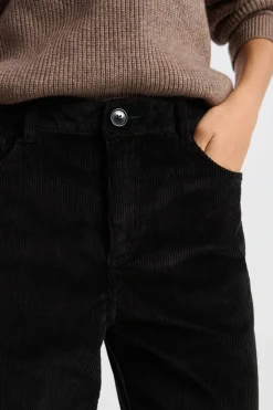 Pantalón de algodón con efecto terciopelo