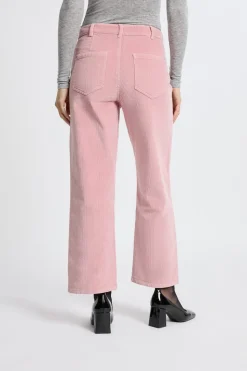 Pantalón de algodón con efecto terciopelo