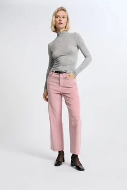 Pantalón de algodón con efecto terciopelo