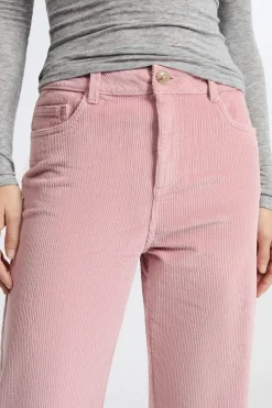 Pantalón de algodón con efecto terciopelo