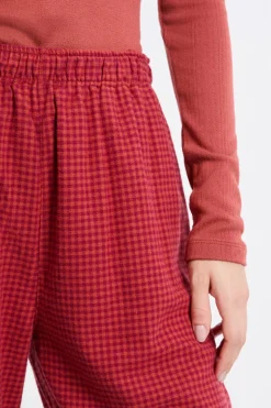 Pantalón de pijama a cuadros de algodón