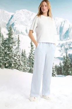 Pantalón de pijama a cuadros de algodón