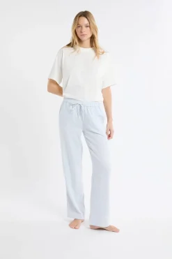 Pantalón de pijama a cuadros de algodón