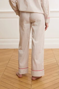 Pantalón de pijama a rayas con algodón