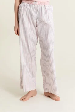 Pantalón de pijama a rayas con algodón