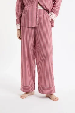 Pantalón de pijama a rayas con algodón