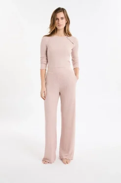 Pantalón de pijama acanalado