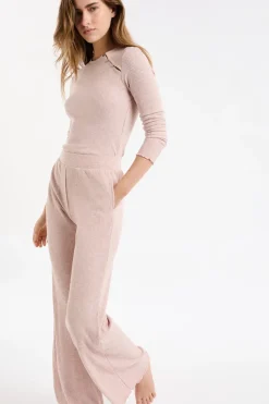 Pantalón de pijama acanalado