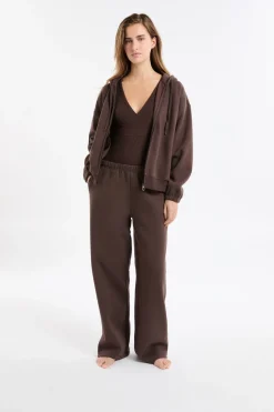 Pantalón de pijama con cintura elástica y algodón