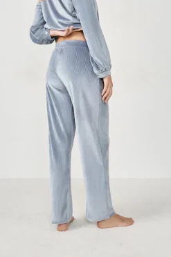 Pantalón de pijama con efecto terciopelo
