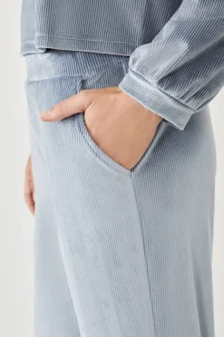 Pantalón de pijama con efecto terciopelo