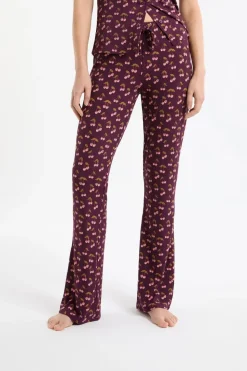 Pantalón de pijama con estampado de cerezas