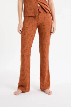 Pantalón de pijama con estampado de corazones