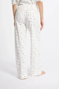 Pantalón de pijama estampado de algodón
