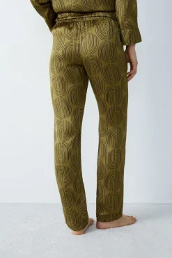 Pantalón de pijama liso estampado