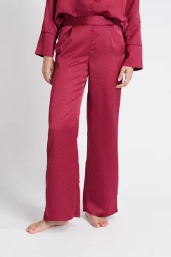 Pantalón de pijama satinado estampado