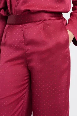 Pantalón de pijama satinado estampado