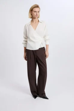 Pantalon large droit