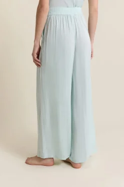 Pantalon satiné coupe large