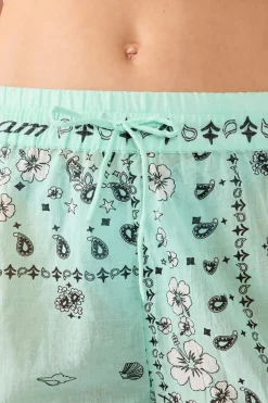 Pantalones cortos de algodón estampados