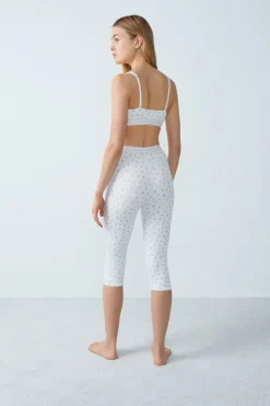 Pantalones cortos de ciclista de algodón acanalado