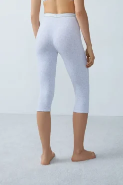 Pantalones cortos de ciclista de algodón acanalado