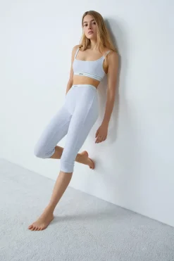 Pantalones cortos de ciclista de algodón acanalado