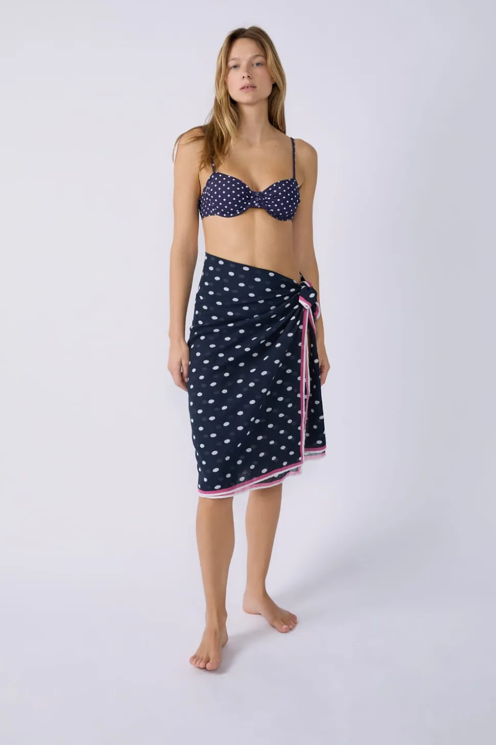 Pareo de algodón estampado Marcia Wear x Etam