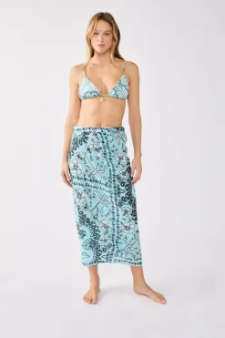 Pareo de algodón estampado