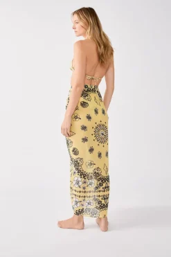 Pareo de algodón estampado