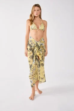 Pareo de algodón estampado