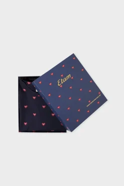 Pijama de 2 piezas con estampado de corazones de algodón