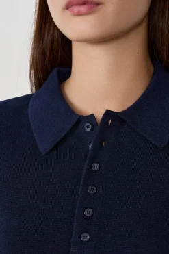 Polo de manga corta con botones