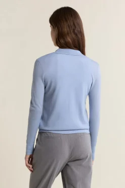 Polo de manga larga de lana