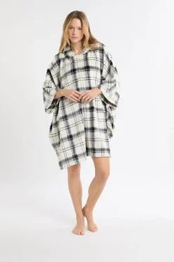 Poncho sin mangas de forro polar