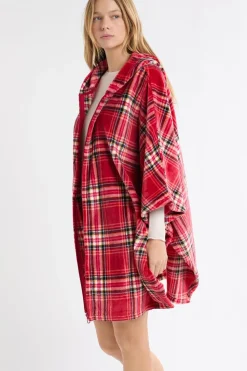 Poncho sin mangas de forro polar