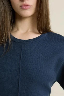 Pull manches courtes ceinturée